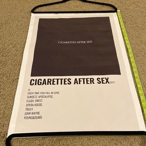 Cigarettes after Sex poster on canvas